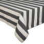 Nappe rayee noir et blanc