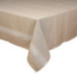 Nappe taupe et motifs creme