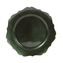 Assiette de presentation verte