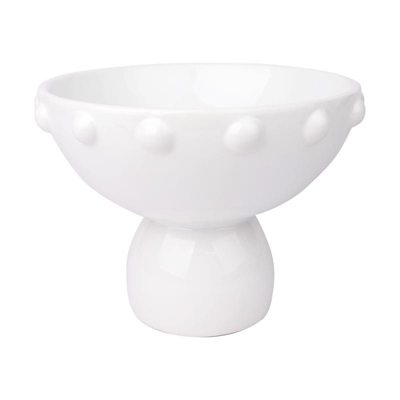 Corbeille a fruit blanc et motif