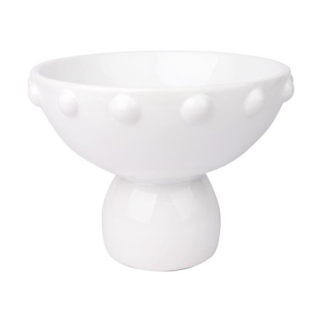 Corbeille a fruit blanc et motif