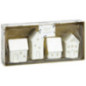 Lot de 4 maisons ceramique