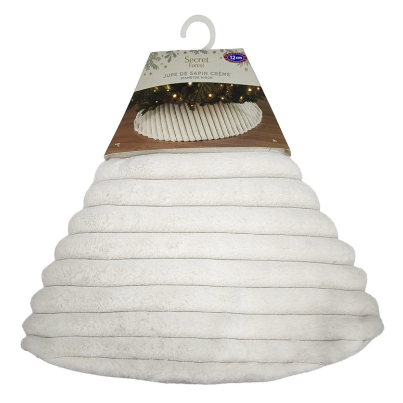 Jupe de sapin creme stripe