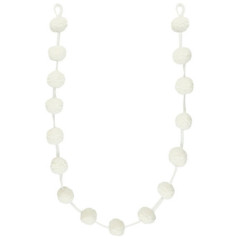 Guirlande en pom pom blanc 1.75m
