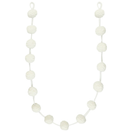 Guirlande en pompom blanc 1.75m