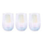 Lot de 3 verres bas irrise 380ml