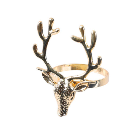 Set de 4 rond de serviette cerf