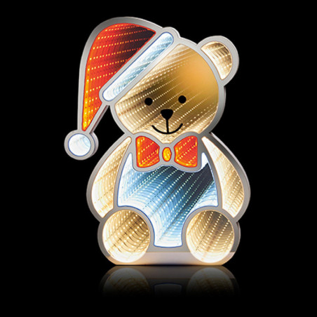 Miroir inifini led nounours avec