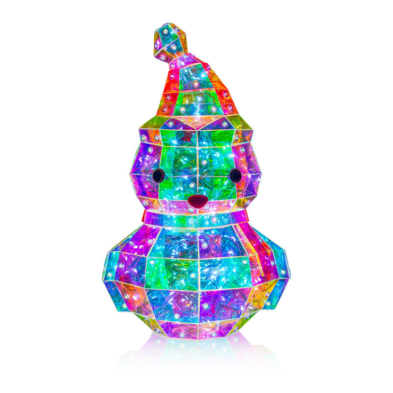 Bonhomme de neige lumineux h31cm