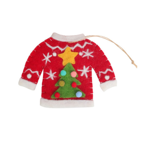 Mini pull de noel a suspendre