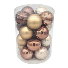Pack de 20 boules 60mm moka