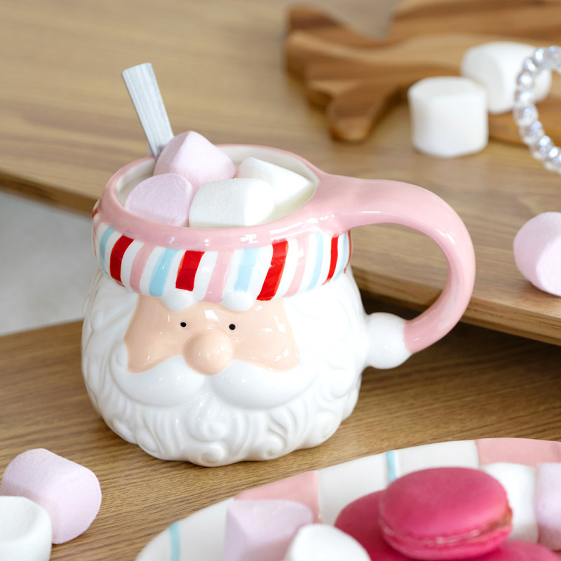 Mug pere noel 3d rose