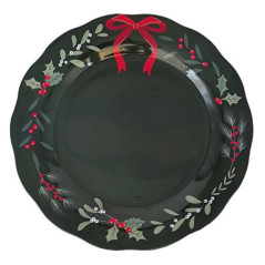 Assiette de service feuilages