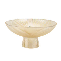 Panier a fruit en verre strie