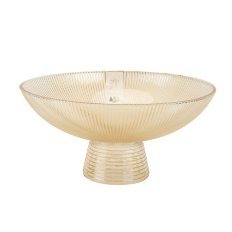 Panier a fruit en verre strie