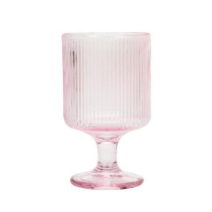 Lot de 4 verres a pied rose