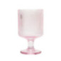 Lot de 4 verres a pied rose