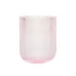 Lot de 4 verres bas rose strie