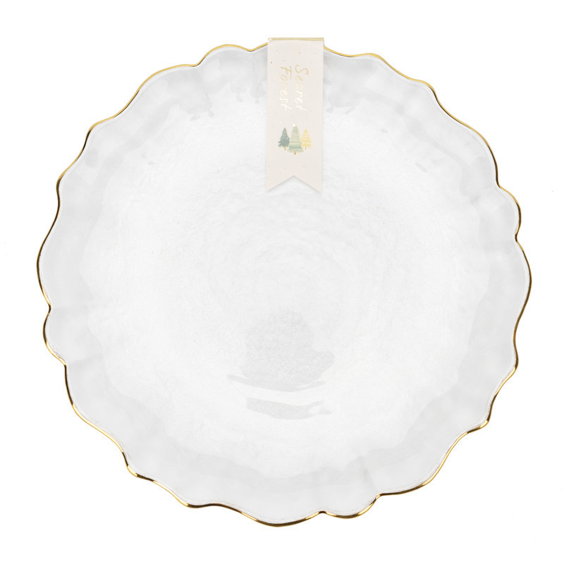 Assiette dessert en verre