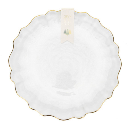 Assiette dessert en verre