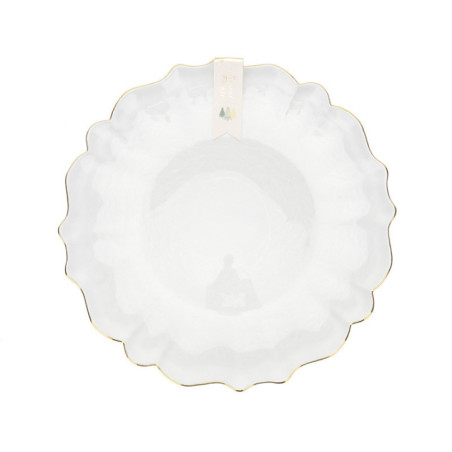 Assiette plate en verre