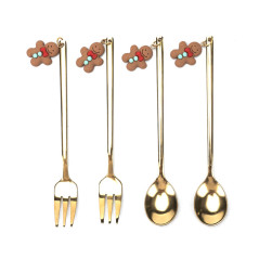 Lot de 4 couverts de noel