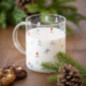 Mug en verre motif ski