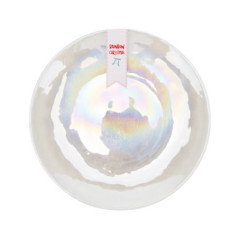 Assiette dessert en verre irrise