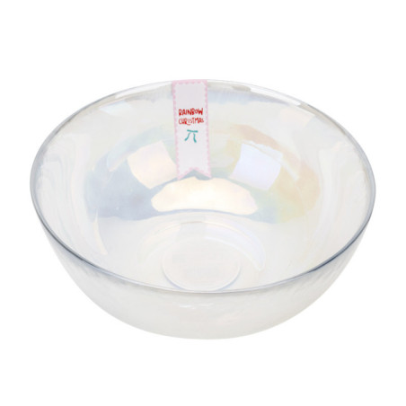 Pasta bol en verre effet irrise