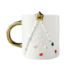 Mug sapin de noel en relief