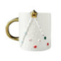 Mug sapin de noel en relief
