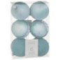 Pack de 6 boules noel luxe bleu