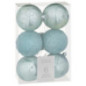 Pack de 6 boules noel luxe bleu