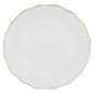 Assiette plate blanche embossee