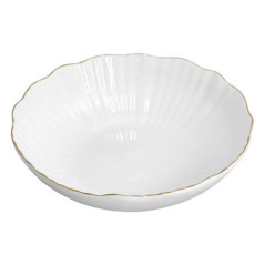 Pasta bol blanche embossee