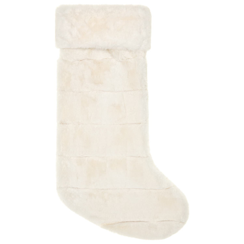 Chaussette blanche velours
