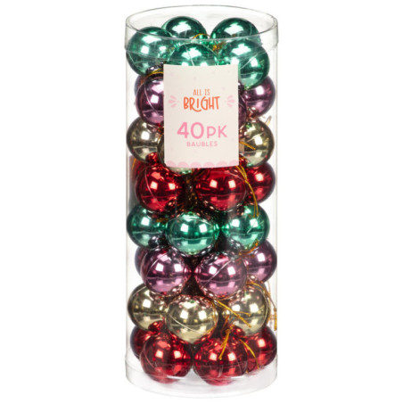 Pack de 40 mini boules 30mm mult