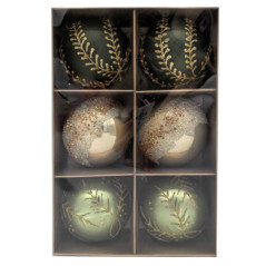 Pack de 6 boules vertes