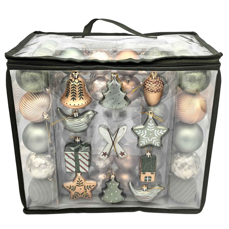 Pack de 72 boules forest nature