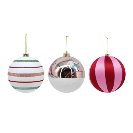 Pack de 3 boules 15cm multi coul