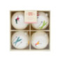 Pack de 4 boules 10cm rainbow