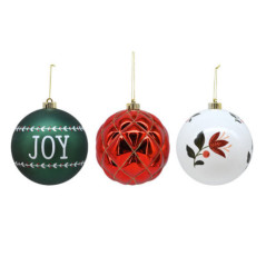 Pack de 3 boules 15cm tradi