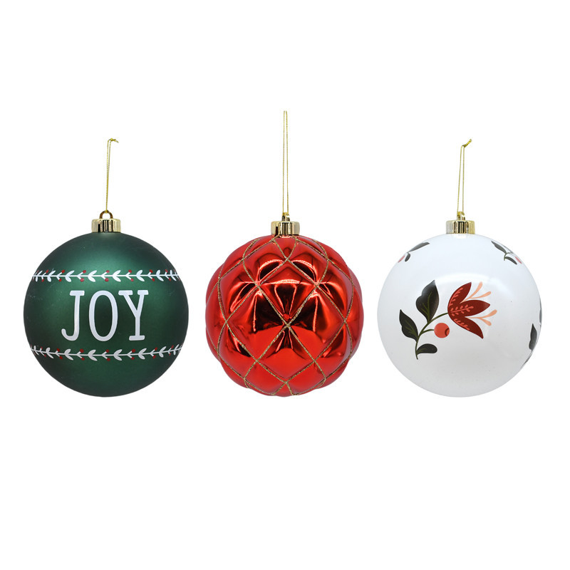 Pack de 3 boules 15cm tradi