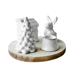 Deco petit plateau bougie et fig