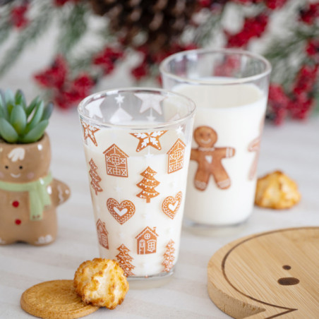 Lot de 3 verres pain d'epices