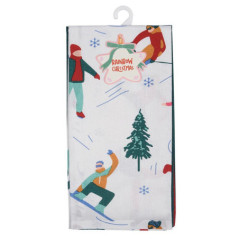 Lot de 2 torchons motifs ski