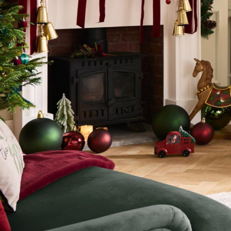 Pack de 2 boules 25cm rouge