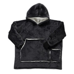 Sweat plaid chauffant gris