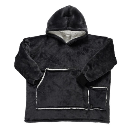 Sweat plaid chauffant gris