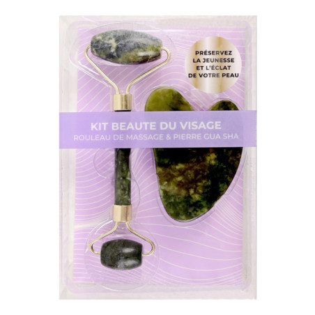 Set roller gua sha jade
